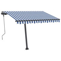 vidaXL Freestanding Manual Retractable Awning 118.1