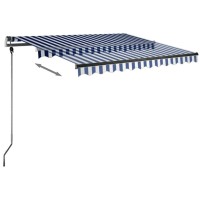 vidaXL Freestanding Manual Retractable Awning 118.1