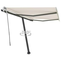 vidaXL Freestanding Manual Retractable Awning 118.1