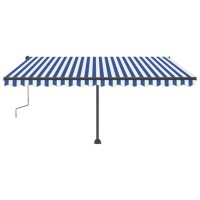 vidaXL Freestanding Manual Retractable Awning 157.5