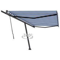 vidaXL Freestanding Manual Retractable Awning 196.9