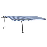 vidaXL Freestanding Manual Retractable Awning 196.9