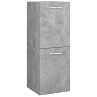 vidaXL Bathroom Furniture Set Concrete Gray Engineered Wood