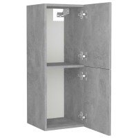 vidaXL Bathroom Furniture Set Concrete Gray Engineered Wood