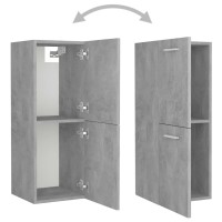 vidaXL Bathroom Furniture Set Concrete Gray Engineered Wood