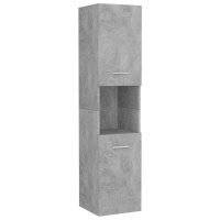 vidaXL Bathroom Furniture Set Concrete Gray Engineered Wood