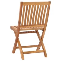 vidaXL Folding Patio Chairs 6 pcs Solid Teak Wood