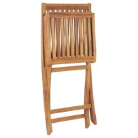 vidaXL Folding Patio Chairs 6 pcs Solid Teak Wood