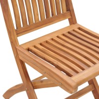 vidaXL Folding Patio Chairs with Cushions 6 pcs Solid Teak Wood