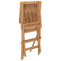 vidaXL Patio Chairs 8 pcs Solid Teak Wood