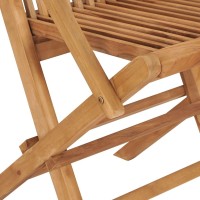 vidaXL Patio Chairs 8 pcs Solid Teak Wood