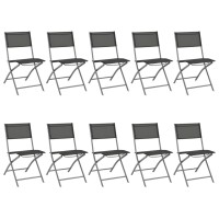 vidaXL 11 Piece Patio Dining Set Steel