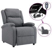 Vidaxl Electric Massage Recliner Chair Dark Gray Fabric