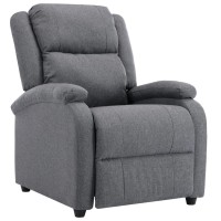 Vidaxl Electric Massage Recliner Chair Dark Gray Fabric