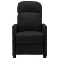 Vidaxl Electric Reclining Chair Black Faux Leather
