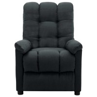 Vidaxl Recliner Dark Grey Fabric