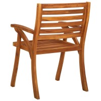 vidaXL Patio Chairs 4 pcs Solid Acacia Wood