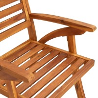 vidaXL Patio Chairs 4 pcs Solid Acacia Wood