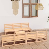 vidaXL 8 Piece Patio Lounge Set Solid Pinewood