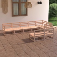 vidaXL 8 Piece Patio Lounge Set Solid Pinewood