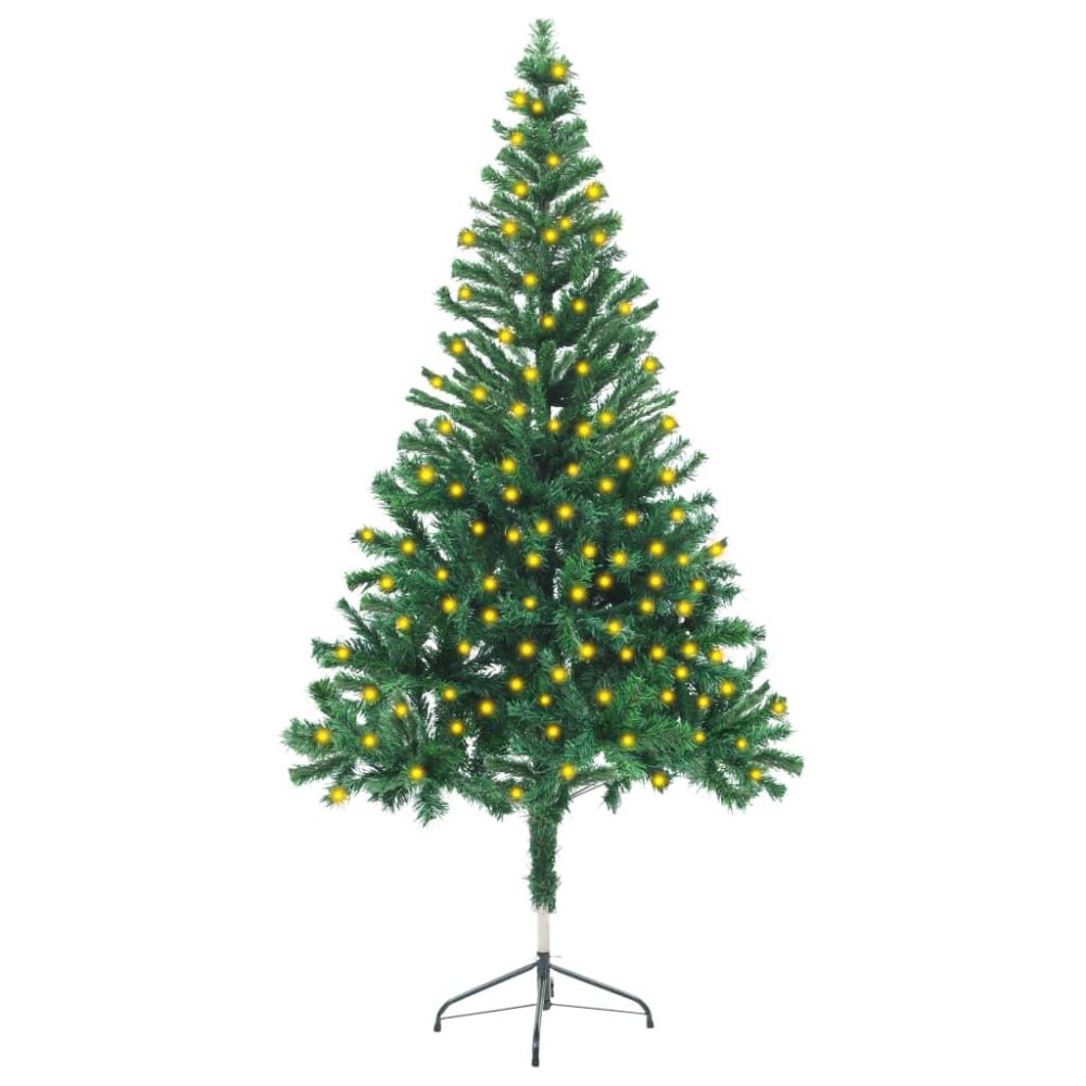 vidaXL Artificial Pre-lit Christmas Tree with Stand 59.1
