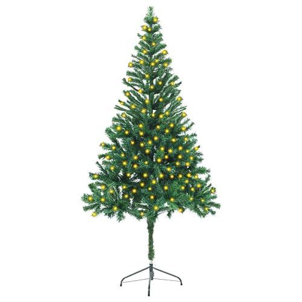 vidaXL Artificial Pre-lit Christmas Tree with Stand 70.9