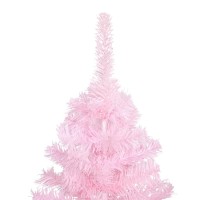 vidaXL Artificial Pre-lit Christmas Tree with Stand Pink 82.7