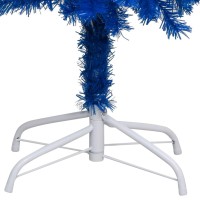 vidaXL Artificial Pre-lit Christmas Tree with Stand Blue 70.9