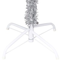 vidaXL Artificial Pre-lit Christmas Tree with Stand Silver 59.1