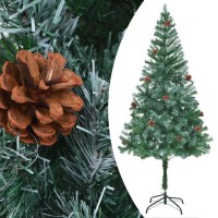 vidaXL Artificial Pre-lit Christmas Tree with Pinecones 70.9