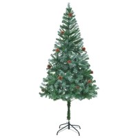 vidaXL Artificial Pre-lit Christmas Tree with Pinecones 70.9