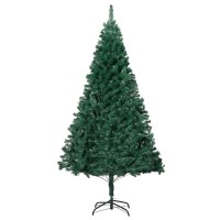 vidaXL Artificial Pre-lit Christmas Tree with Thick Branches Green 59.1