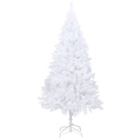 vidaXL Artificial Pre-lit Christmas Tree with Thick Branches White 59.1