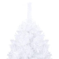 vidaXL Artificial Pre-lit Christmas Tree with Thick Branches White 59.1