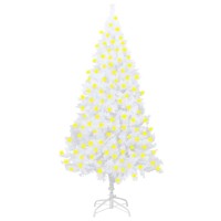 vidaXL Artificial Pre-lit Christmas Tree with Thick Branches White 82.7