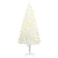 vidaXL Artificial Pre-lit Christmas Tree White 59.1