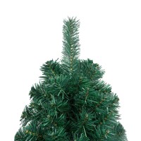 vidaXL Artificial Half Pre-lit Christmas Tree with Ball Set Green 47.2