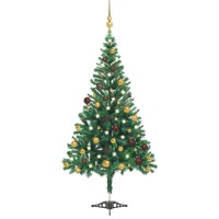 vidaXL Artificial Pre-lit Christmas Tree with Ball Set 70.9