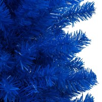vidaXL Artificial Pre-lit Christmas Tree with Ball Set Blue 47.2