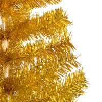 vidaXL Artificial Pre-lit Christmas Tree with Ball Set Gold 59.1