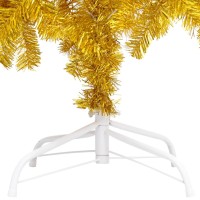 vidaXL Artificial Pre-lit Christmas Tree with Ball Set Gold 59.1