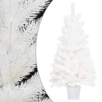 vidaXL Artificial Pre-lit Christmas Tree with Ball Set White 35.4