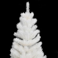 vidaXL Artificial Pre-lit Christmas Tree with Ball Set White 35.4