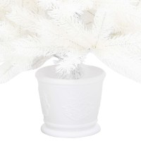 vidaXL Artificial Pre-lit Christmas Tree with Ball Set White 35.4