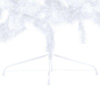 vidaXL Artificial Half Pre-lit Christmas Tree with Ball Set White 70.9
