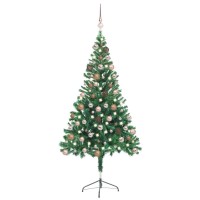 vidaXL Artificial Pre-lit Christmas Tree with Ball Set 59.1