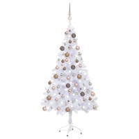 vidaXL Artificial Pre-lit Christmas Tree with Ball Set 59.1