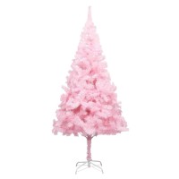 vidaXL Artificial Pre-lit Christmas Tree with Ball Set Pink 94.5