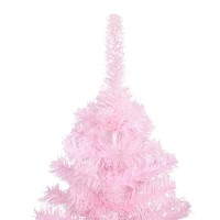 vidaXL Artificial Pre-lit Christmas Tree with Ball Set Pink 94.5