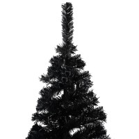 vidaXL Artificial Pre-lit Christmas Tree with Ball Set Black 82.7